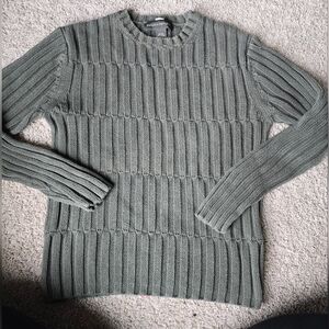 Banana Republic S Gray Chunky Ribbed Sweater